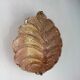 Pink frosted Murano leaf wall sconce, Italy, 1970s