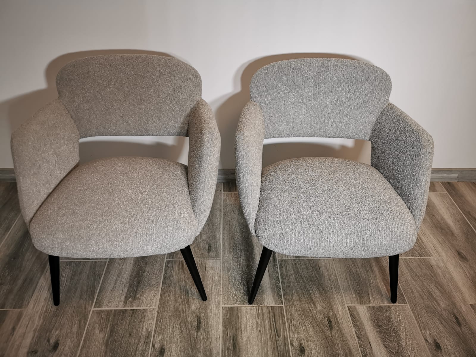 Mid-century restored pair of armchairs