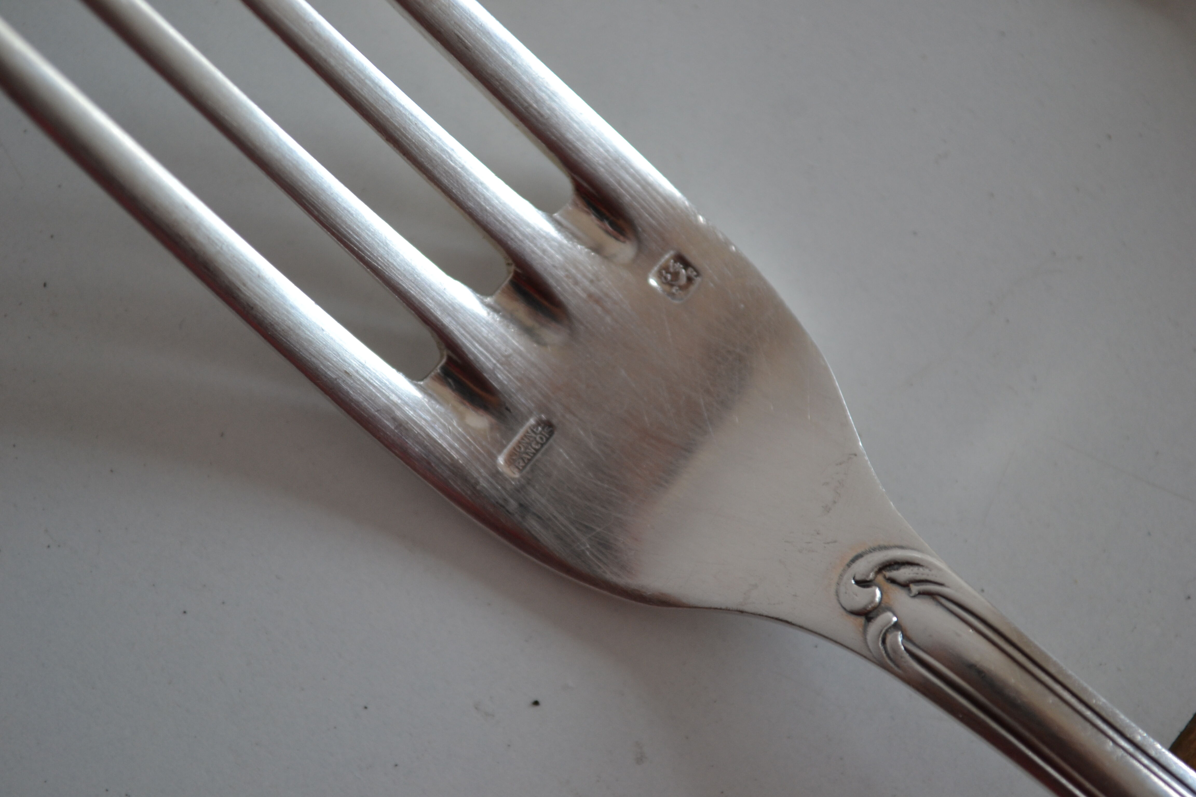 12 metal argente orfevre frionnet french table forks