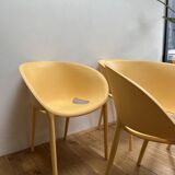 Series of 4 Soft Egg armchairs by Starck for Driade, Italy