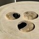 Set of 3 fossilized wood coasters (clear)