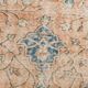Soft Peach & Blue Oushak Vintage Rug, Made in Anatolian, 220x304 Cm