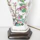 Asian floral porcelain lamp base