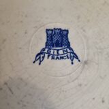 Old Gien earthenware plate Delft pattern