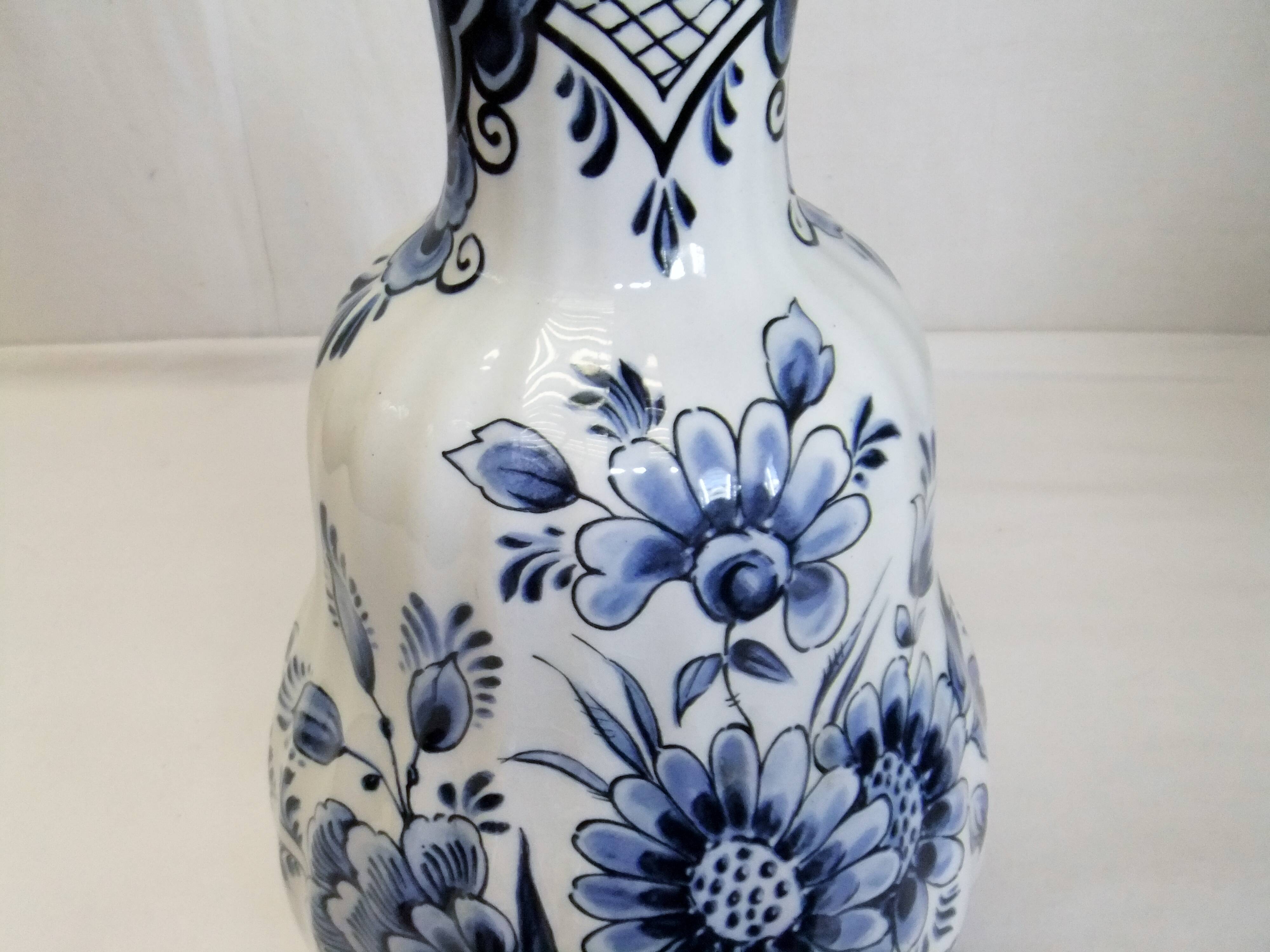 Vintage Delfia ceramic vase 36 cm