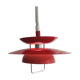 Red pull-down Scandinavian design ceiling lamp Berga by Markslöjd Sweden
