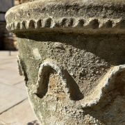 Ancient terracotta pot vase from the 19th century.