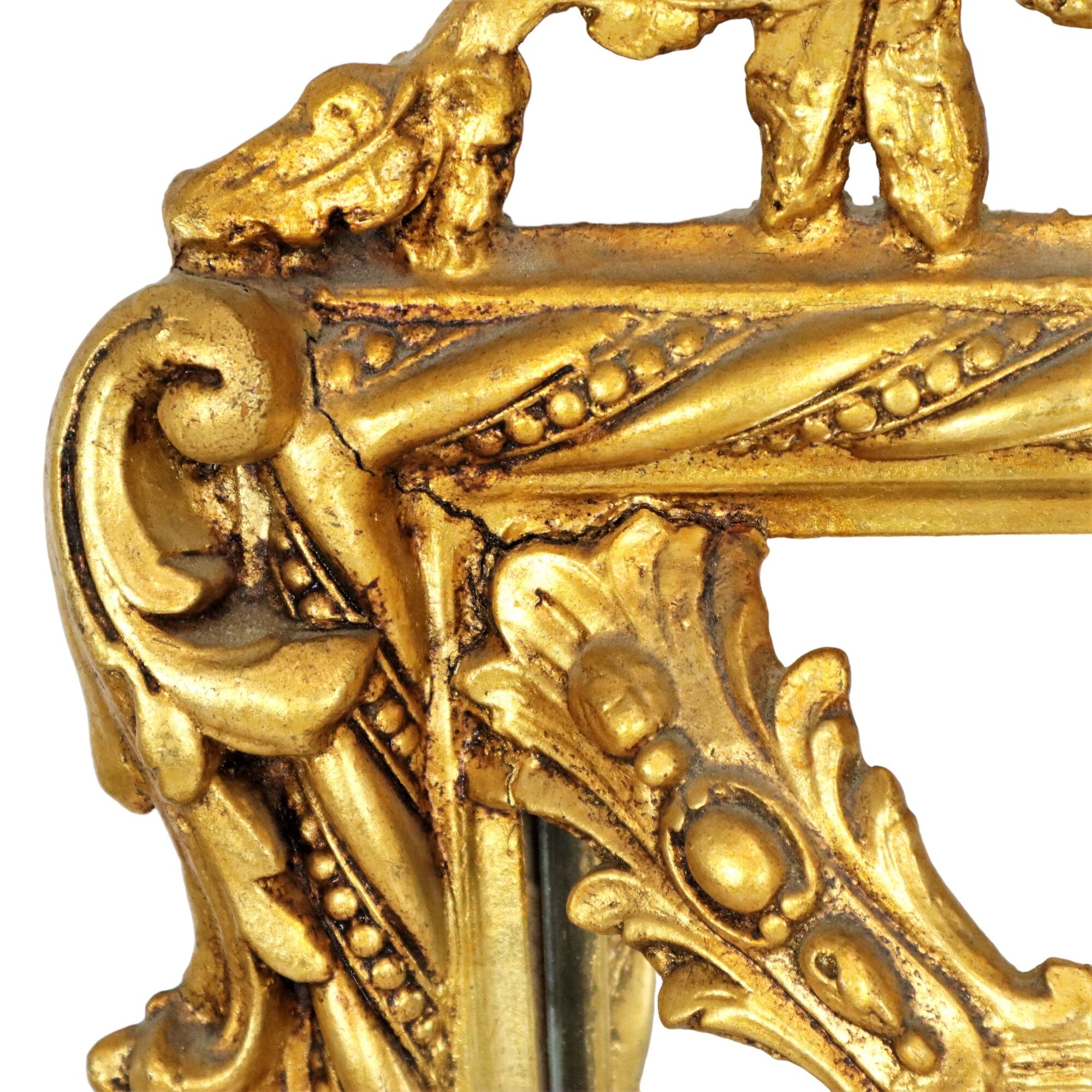Gold Mirror XL Crown Napoleon III Style France 127x86cm
