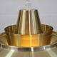 Rare David Mogensen Golden Pendant Lamp for Super Light : 1970s Scandinavia