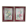 Paire d’huile sur toile « Bouquets de roses »