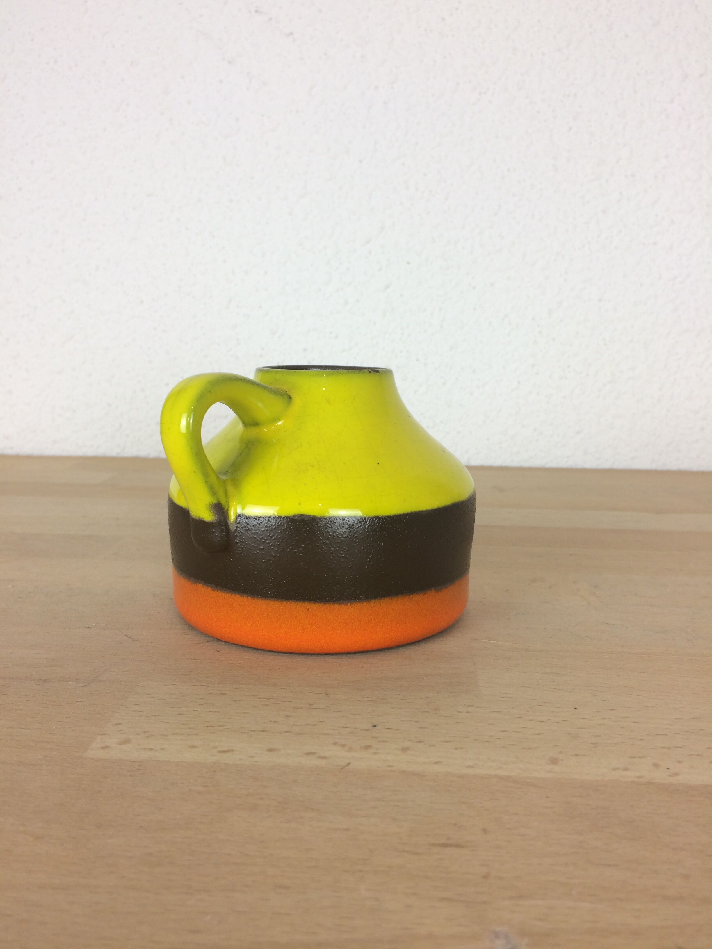 Tricolor ceramic vase