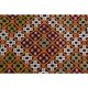 1970s Vintage Turkish Oushak Handmade Wool Cotton Orange Area Rug 179x353