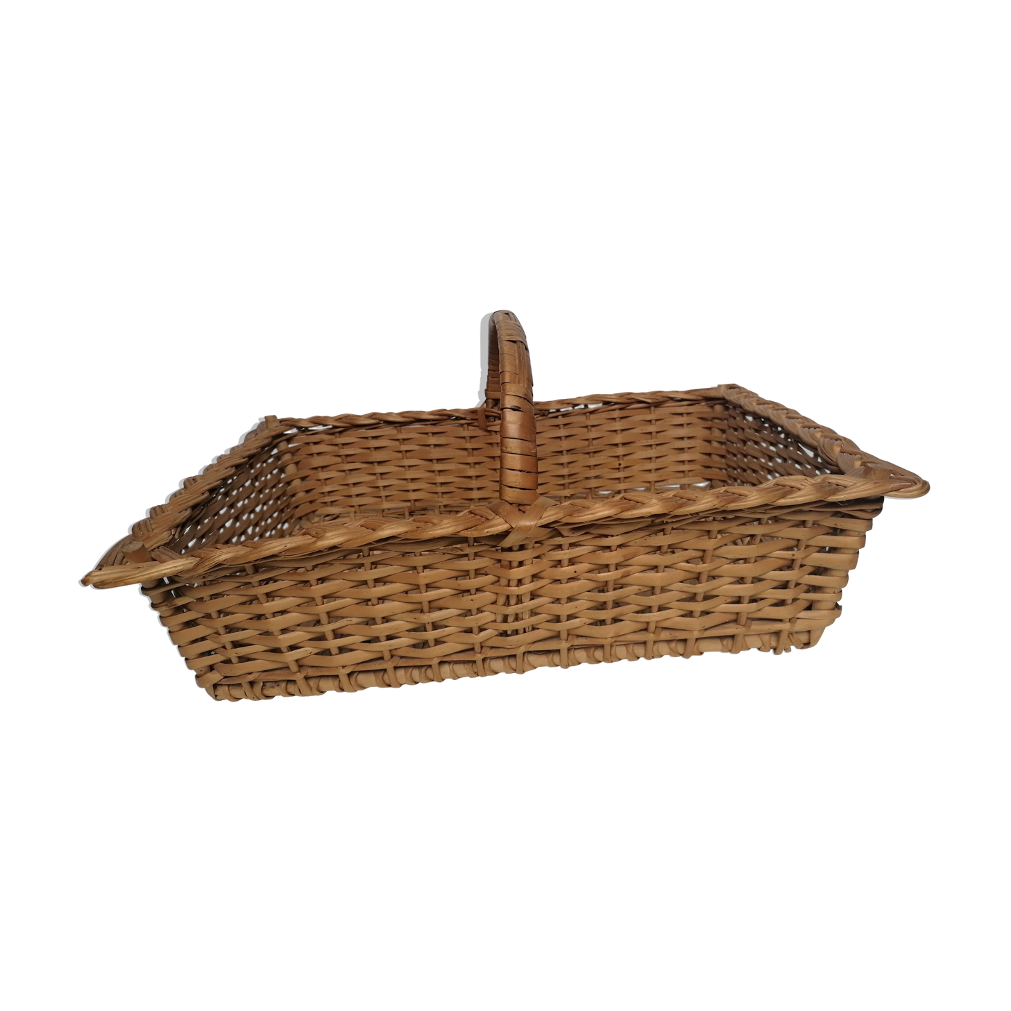 Picking rattan basket