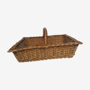 Picking rattan basket