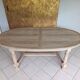 Renovated solid oak extendable oval table