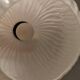 Suspension danoise en verre blanc laiteux ,années 1960.