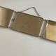 Horizontal Italian triptych barber mirror 1960 L69cm