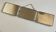 Horizontal Italian triptych barber mirror 1960 L69cm