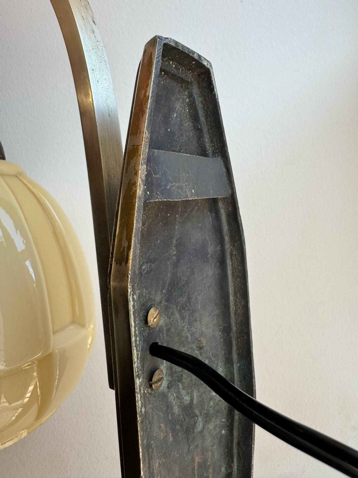 Appliques Art Déco bronze argenté Peuch & Besse