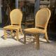 Paire de chaises en rotin