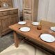 Exotic wood farmhouse table
