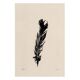 Acrylic painting on black feather paper signed Eawy.