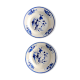 2 deep plates Tournai porcelain 20th century