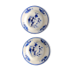 2 deep plates Tournai porcelain 20th century