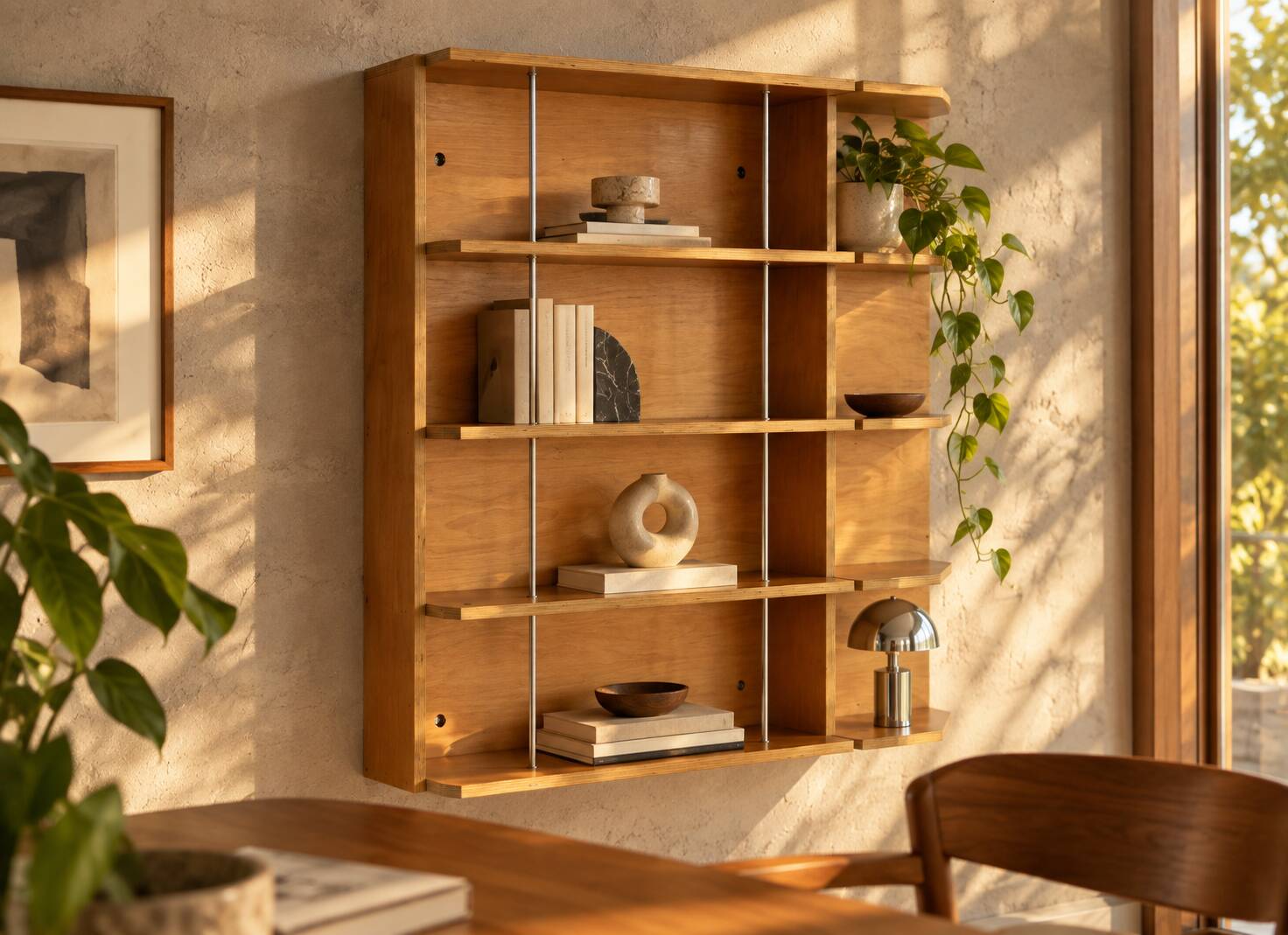 vintage wall unit | wall-mounted cabinet | bookcase