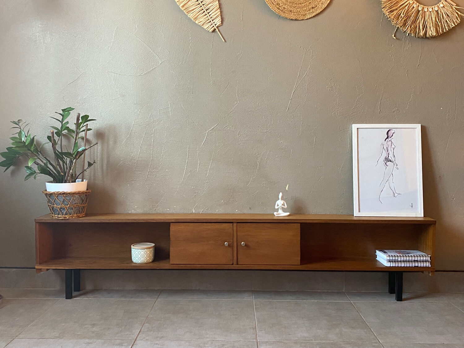 Wooden sideboard of the years 50-60 vintage