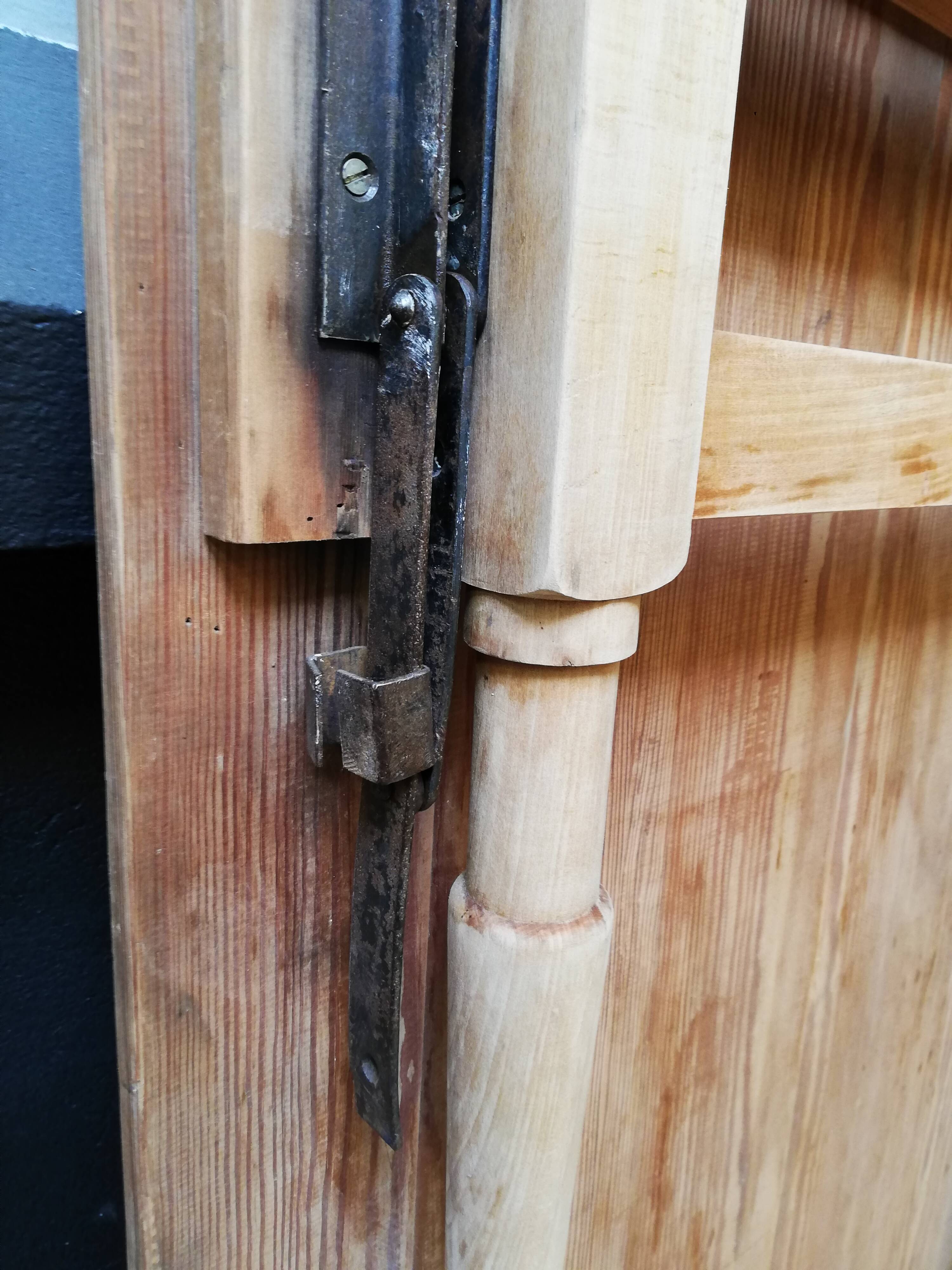 Folding table in wood brewery-guinguette, 6/8 cutlery