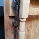 Folding table in wood brewery-guinguette, 6/8 cutlery