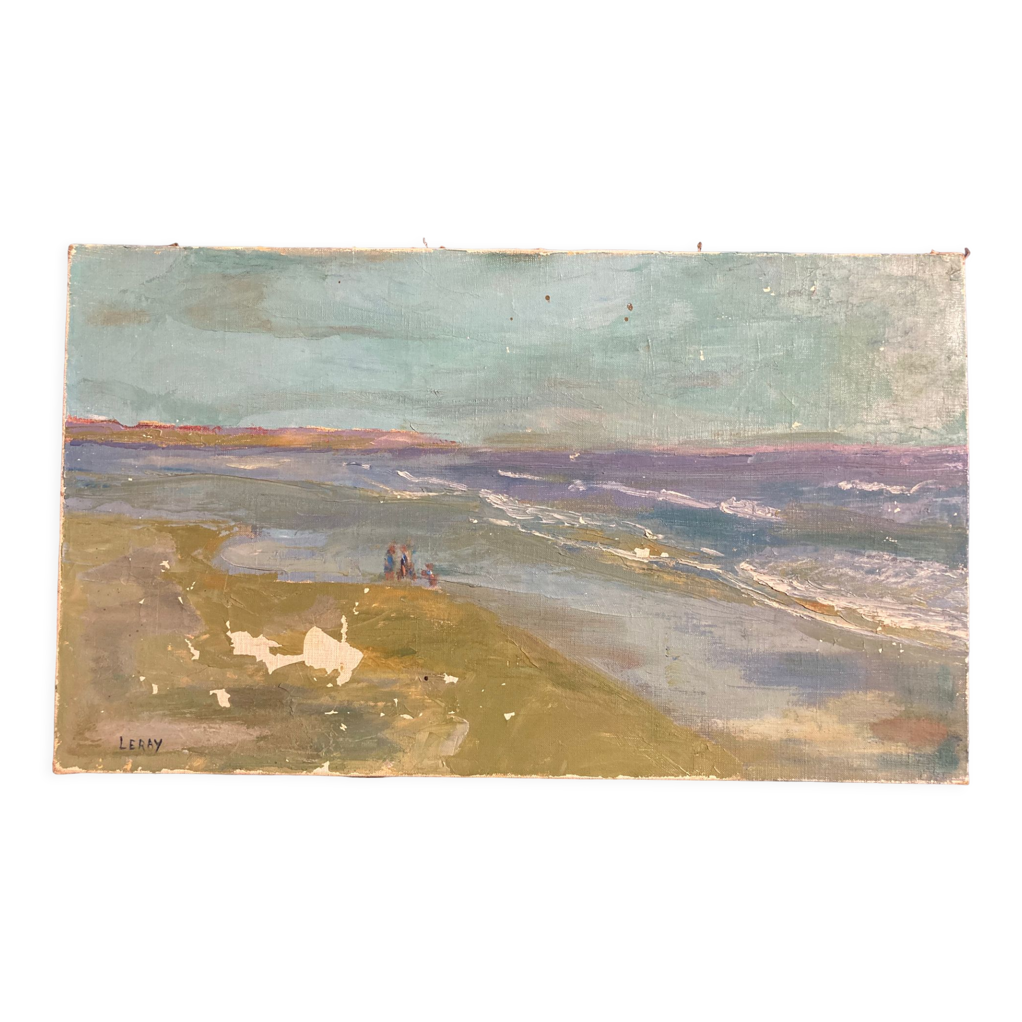 Oil on canvas vintage