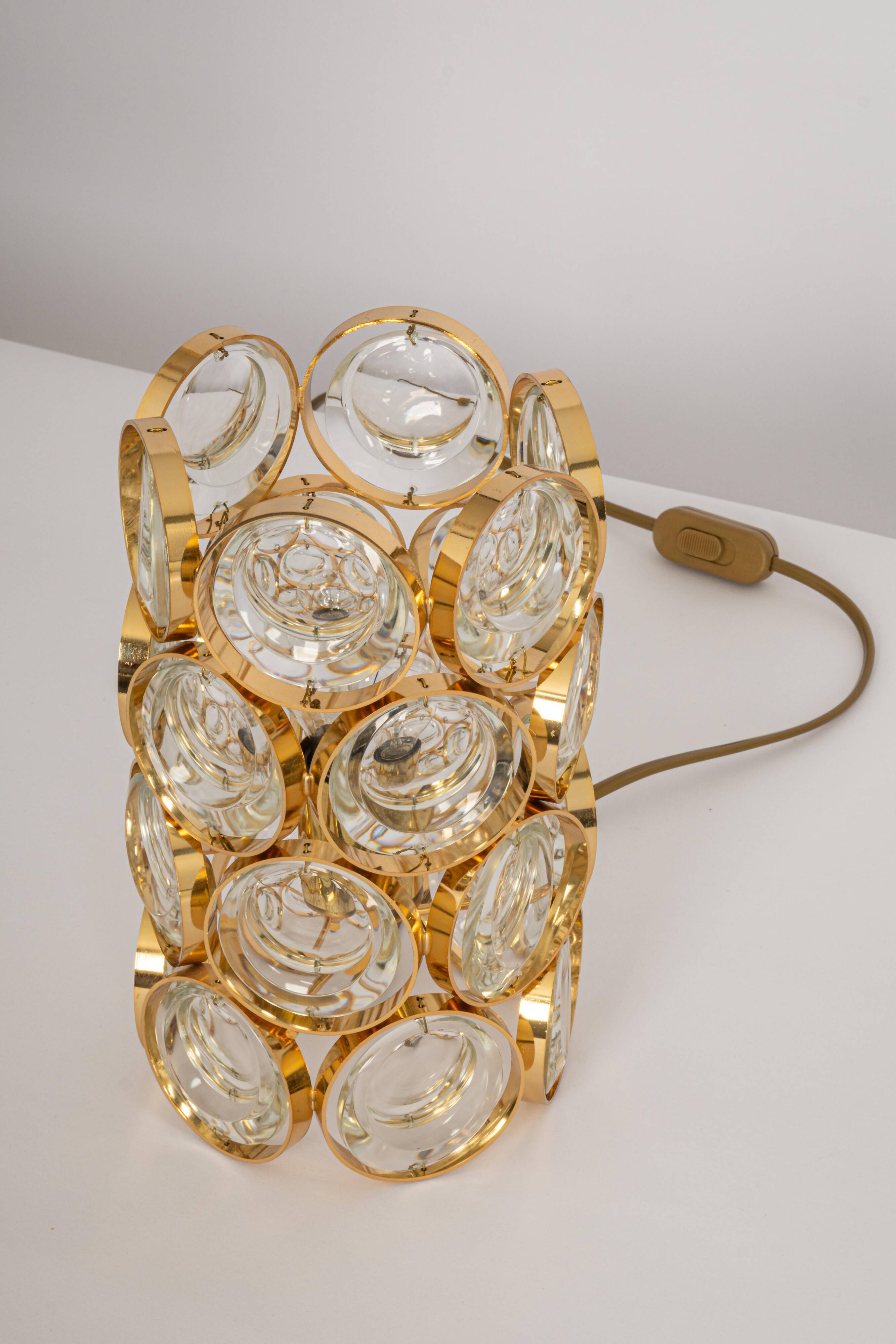 Table lamp designed by Palwa, in the style of Sciolari, Germany, 1960s.