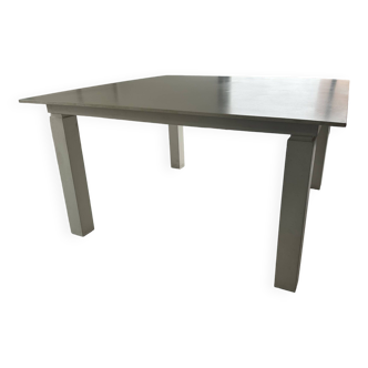 White concrete dining table