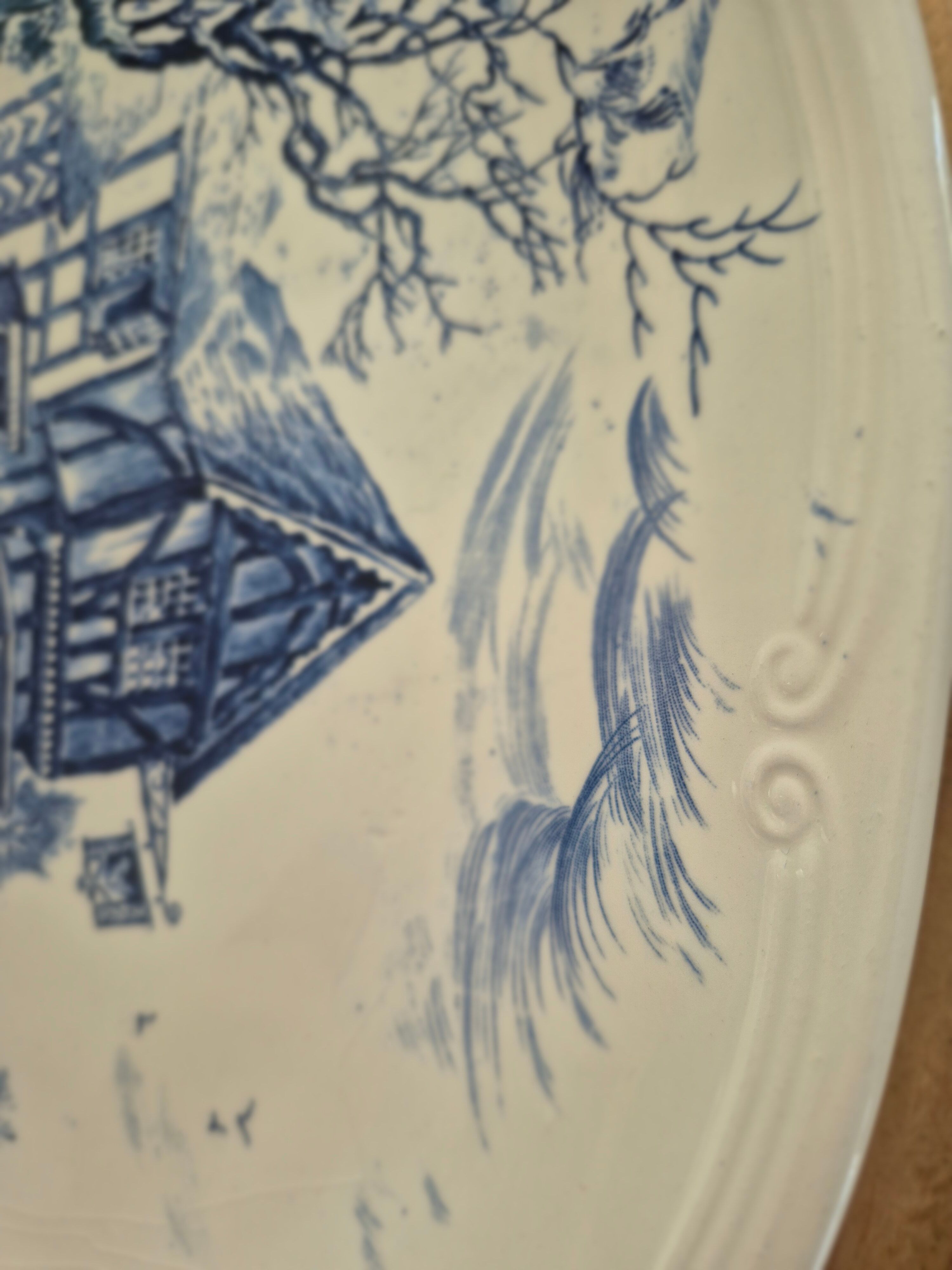 Vintage Gien oval platter