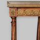 Mahogany, marble and bronze side table / guéridon in Louis XVI style.