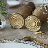 2 alabaster soliflores