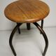 Set of 3 vintage stools of industrial style, medical office