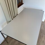 USM Haller desk in pearl grey laminate