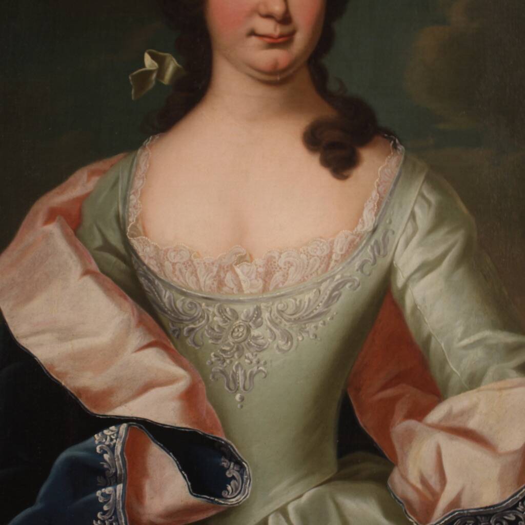 Superbe portrait de dame du 19e siècle.