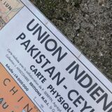 Ancienne carte MDI Inde-Union Indienne Pakistan Ceylan