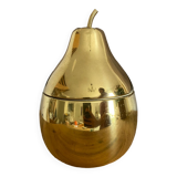 Vintage golden ice cube pear