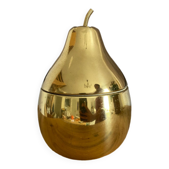 Vintage golden ice cube pear