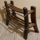 Antique fisherman's stool or wine and shoe rack, Dutch ca 1920