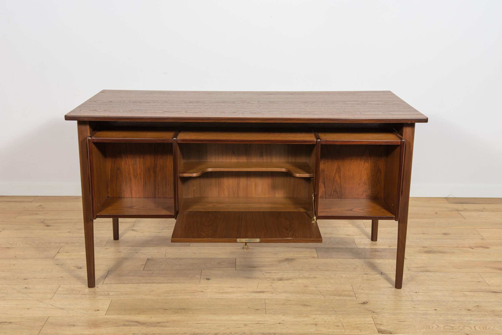 Mid-Century Freestanding Teak Desk, Denmark, 1960s