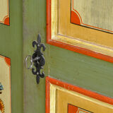 Antique German Hand Painted Cabinet, 1876