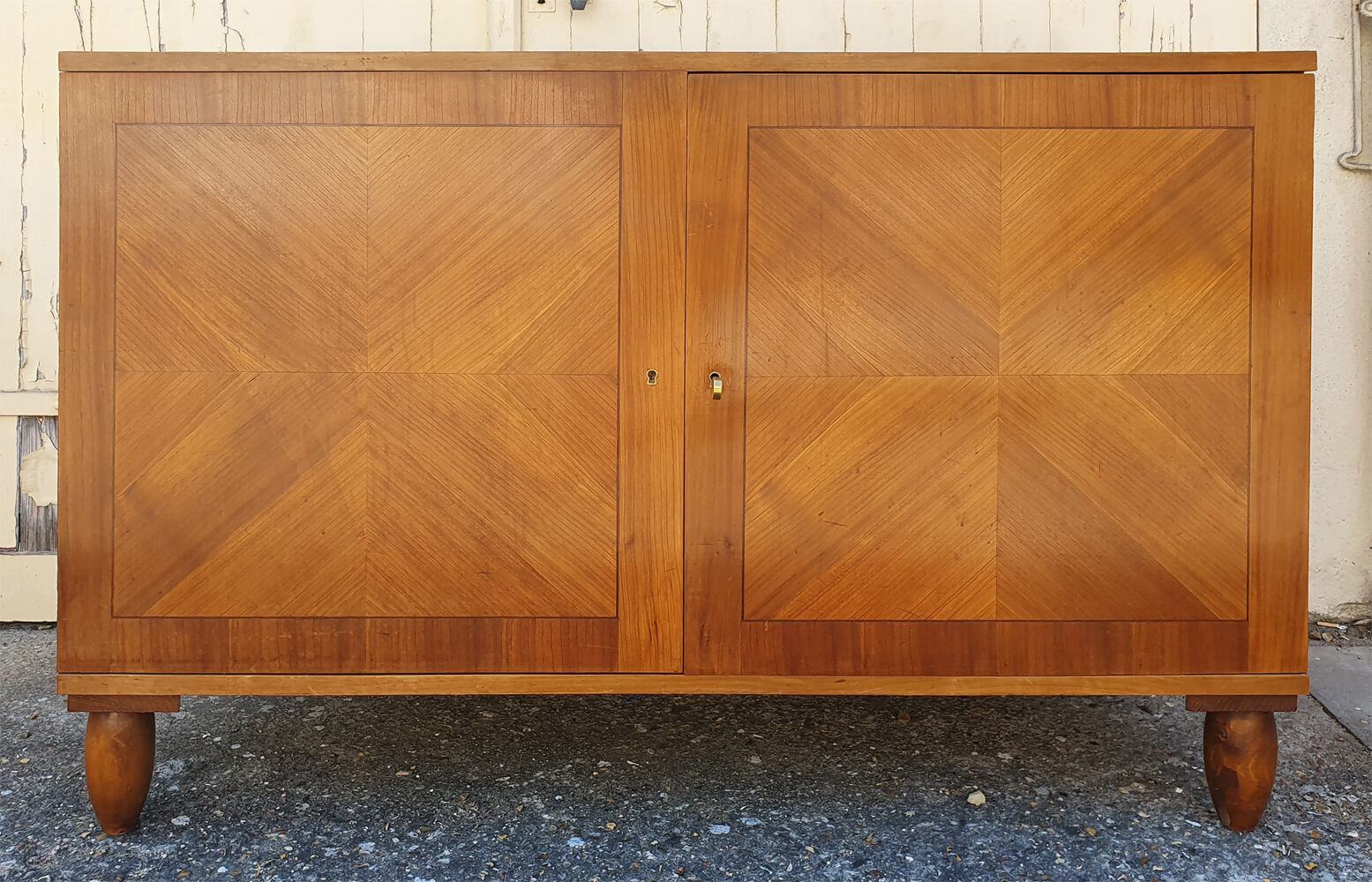 Buffet, blond beech wood, vintage, 50