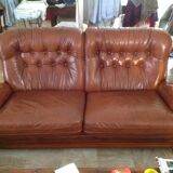 Pair of leather sofas