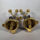 Pair of candelabra with women in the antique style of Napoleon III.